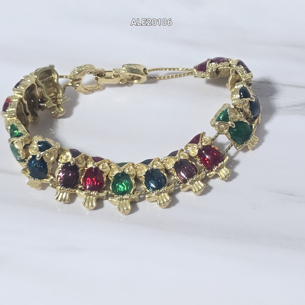 Bracelet Charming Multicolor Owls